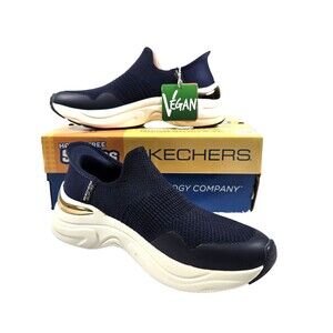 Woman's Skechers Size 6 Slip-ins Hazel-Rosalind Slip-On Shoe Navy New